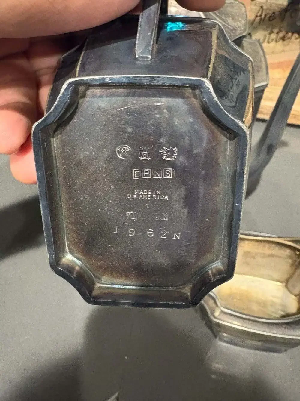 Vintage Wilcox EPNS Silver-Plated Hexagonal Tea Service Set